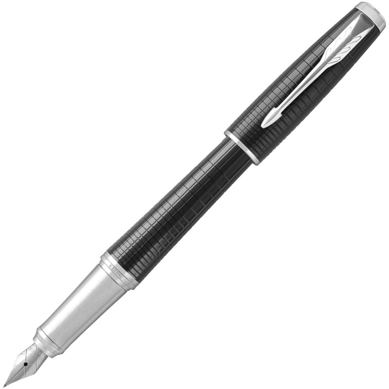 Ручка перьевая Parker Urban Premium F312, Ebony Metal CT (Перо F)